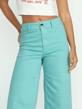Billabong Free Fall High-Waist Twill Pants - Misty Blue
